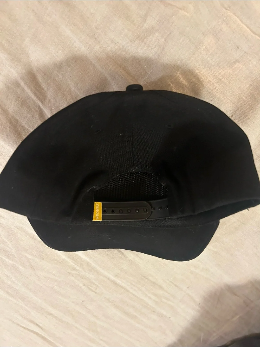 Seager Company Black Cap with Mustard Patch